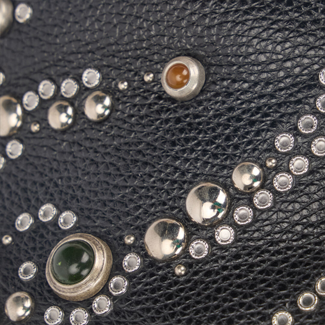 High-Top Sneakers With Studs And Stones - 4