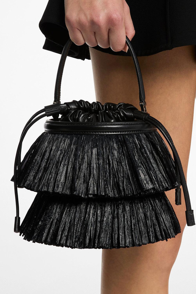 MICHAEL KORS COLLECTION Mini Ischia Bucket Bag - Black outlook