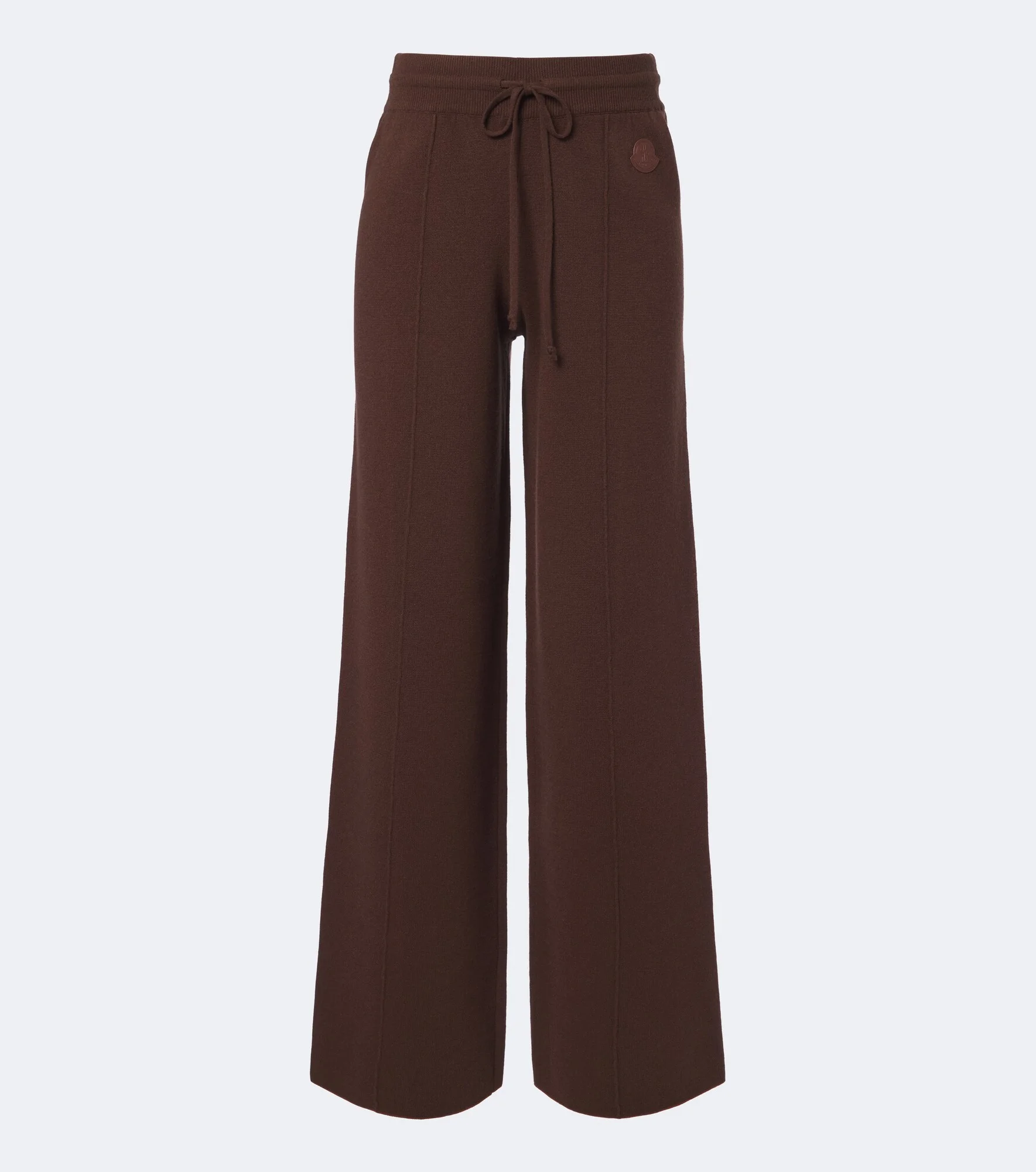 Wool, cotton, and cashmere-blend wide-leg pants - 1