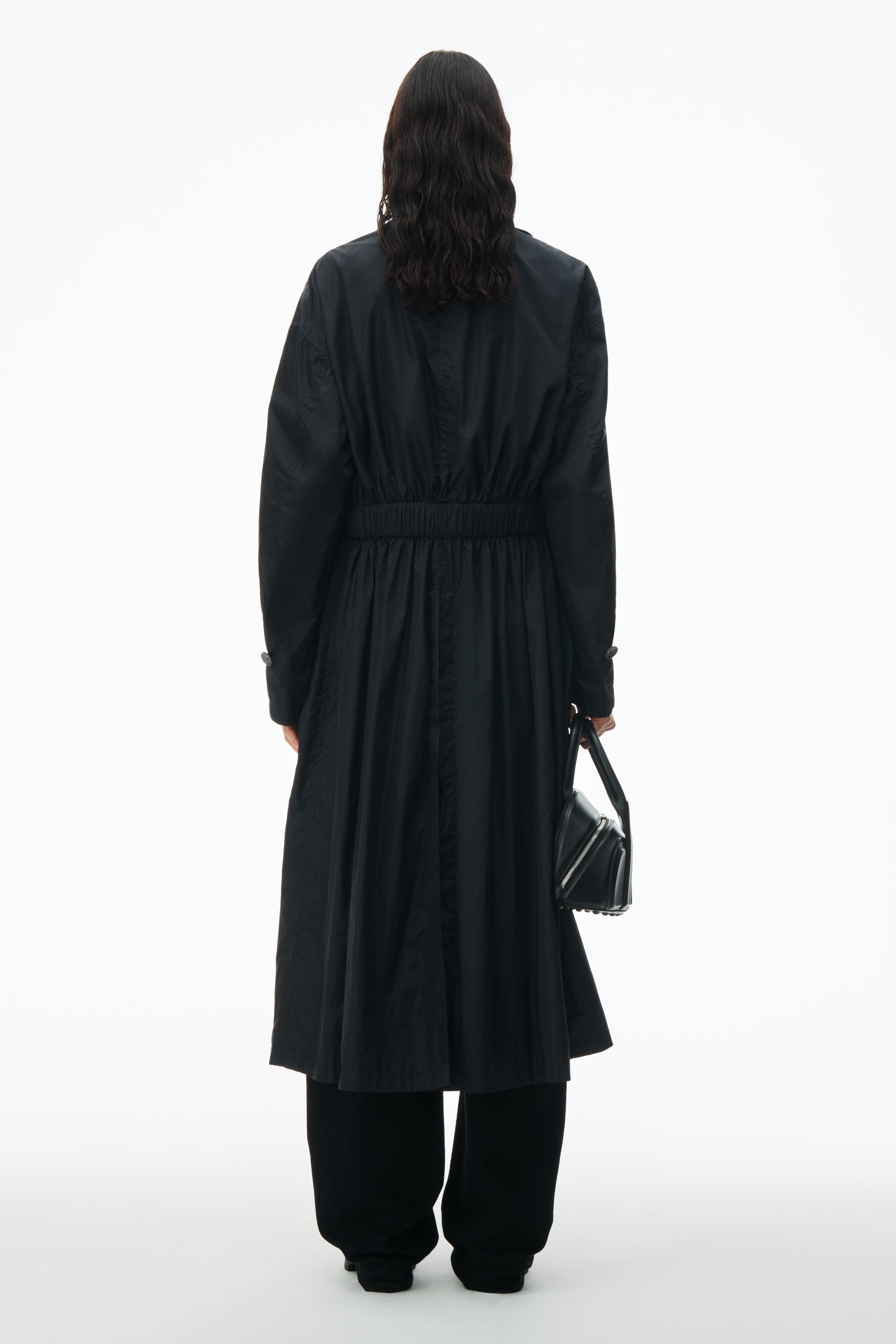 belted nyon car coat - 5