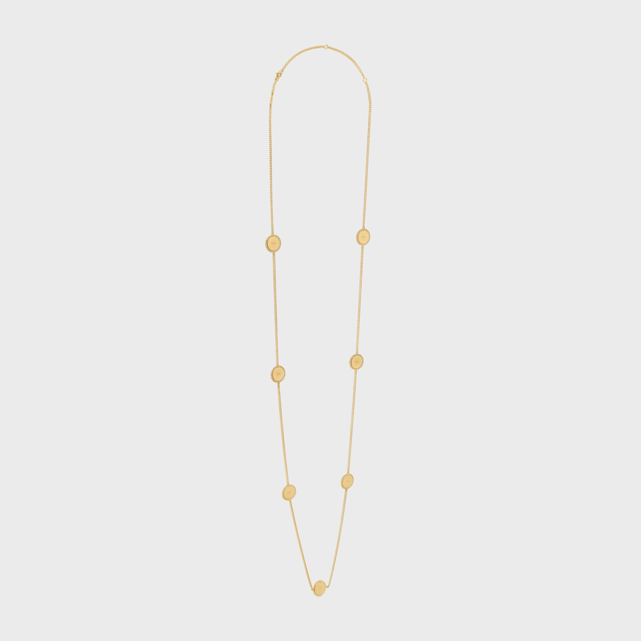 Celine Heirlooms Médaille Sautoir in Brass with Gold Finish - 3
