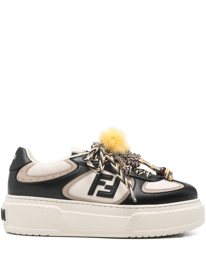 logo-plaque platform sneakers 1