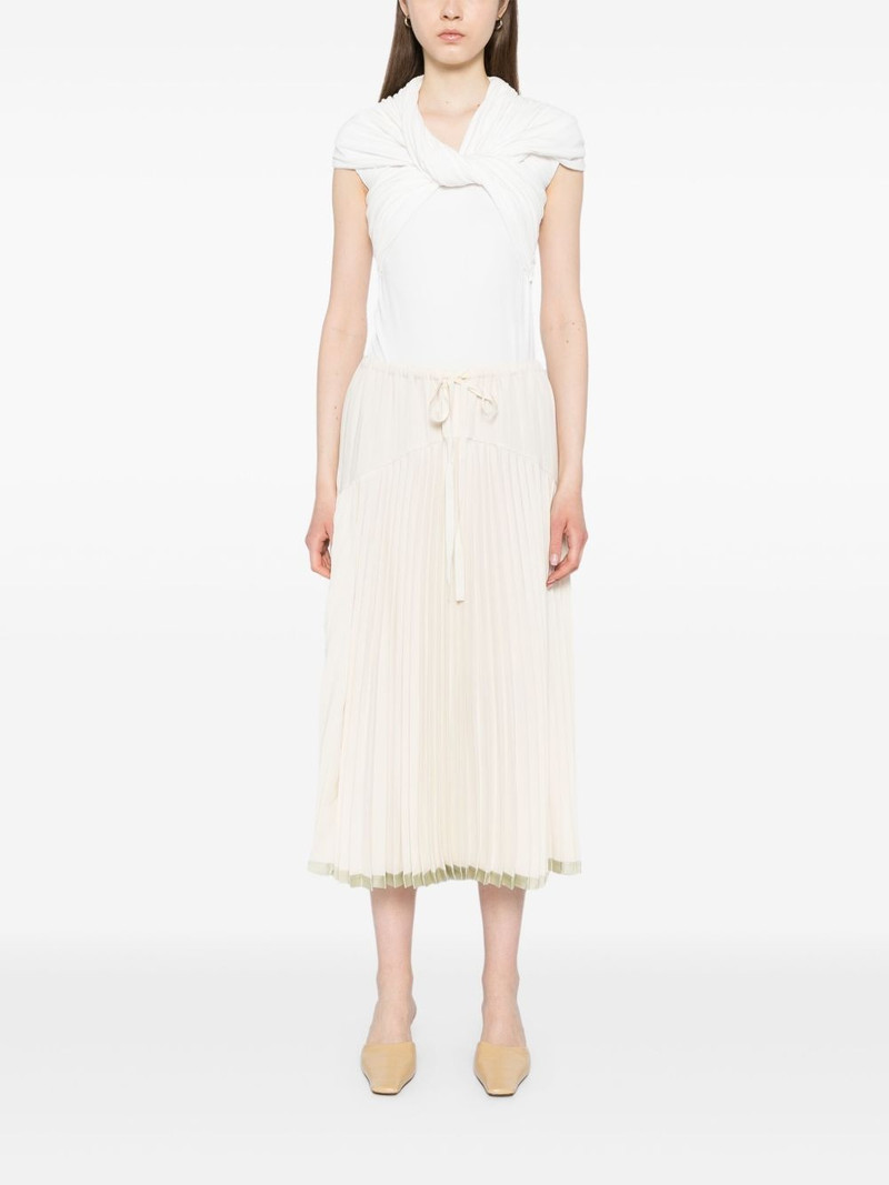 Vince pleated tiered skirt outlook