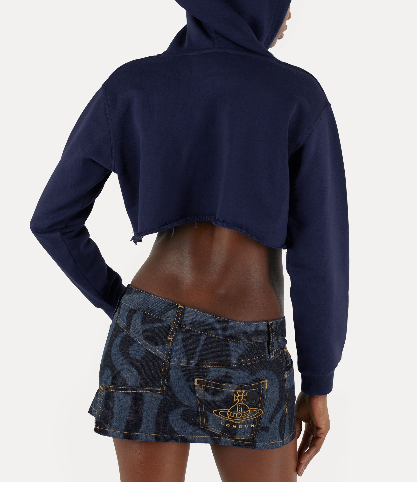 FOAM DENIM SKIRT - 4