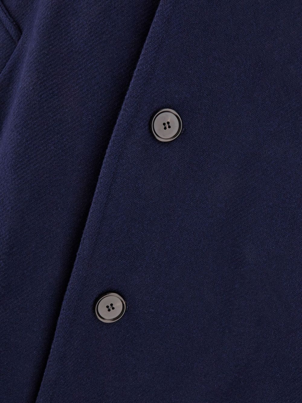 single-breasted virgin wool coat - 3