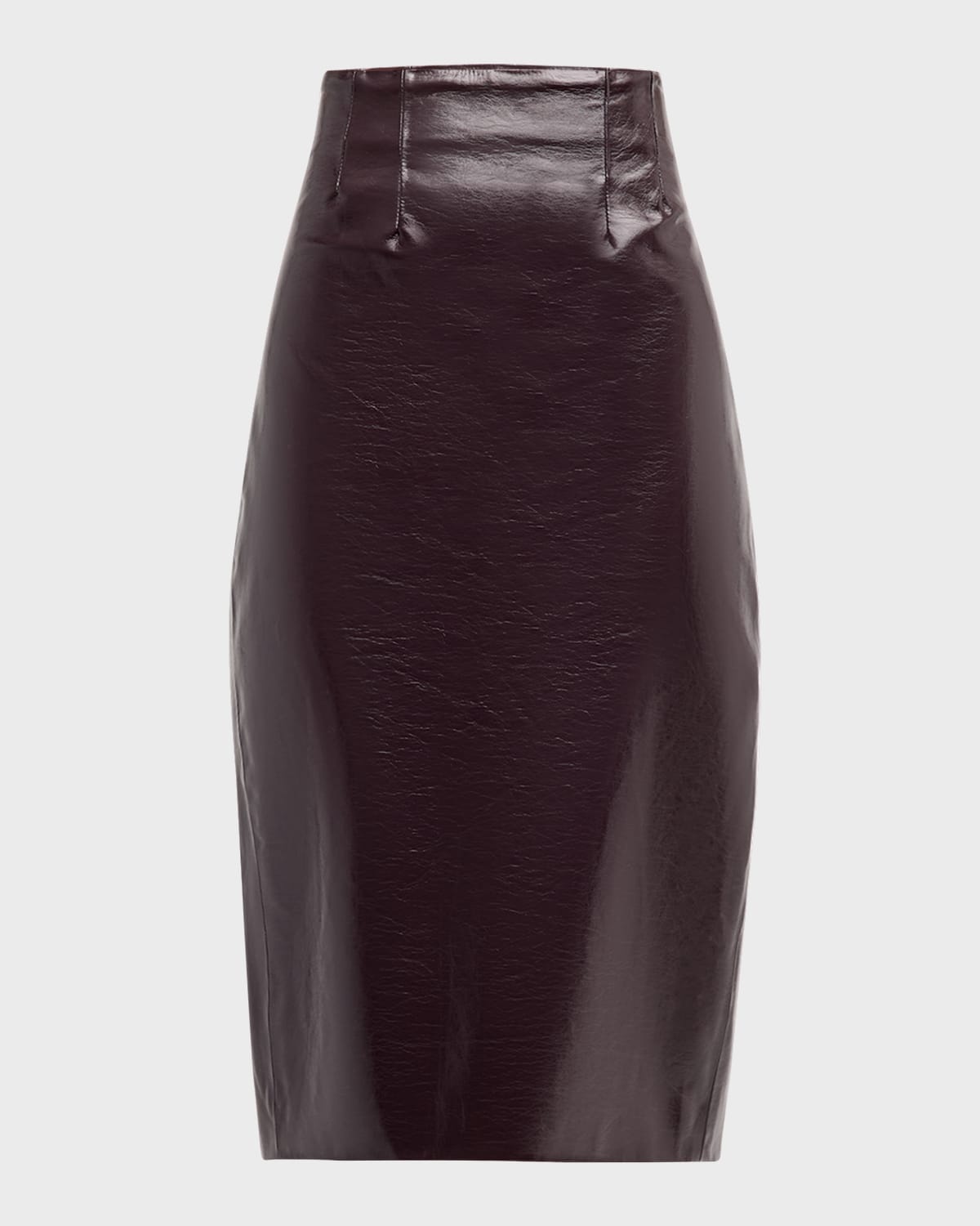 Holmes Vegan Leather Pencil Skirt - 1