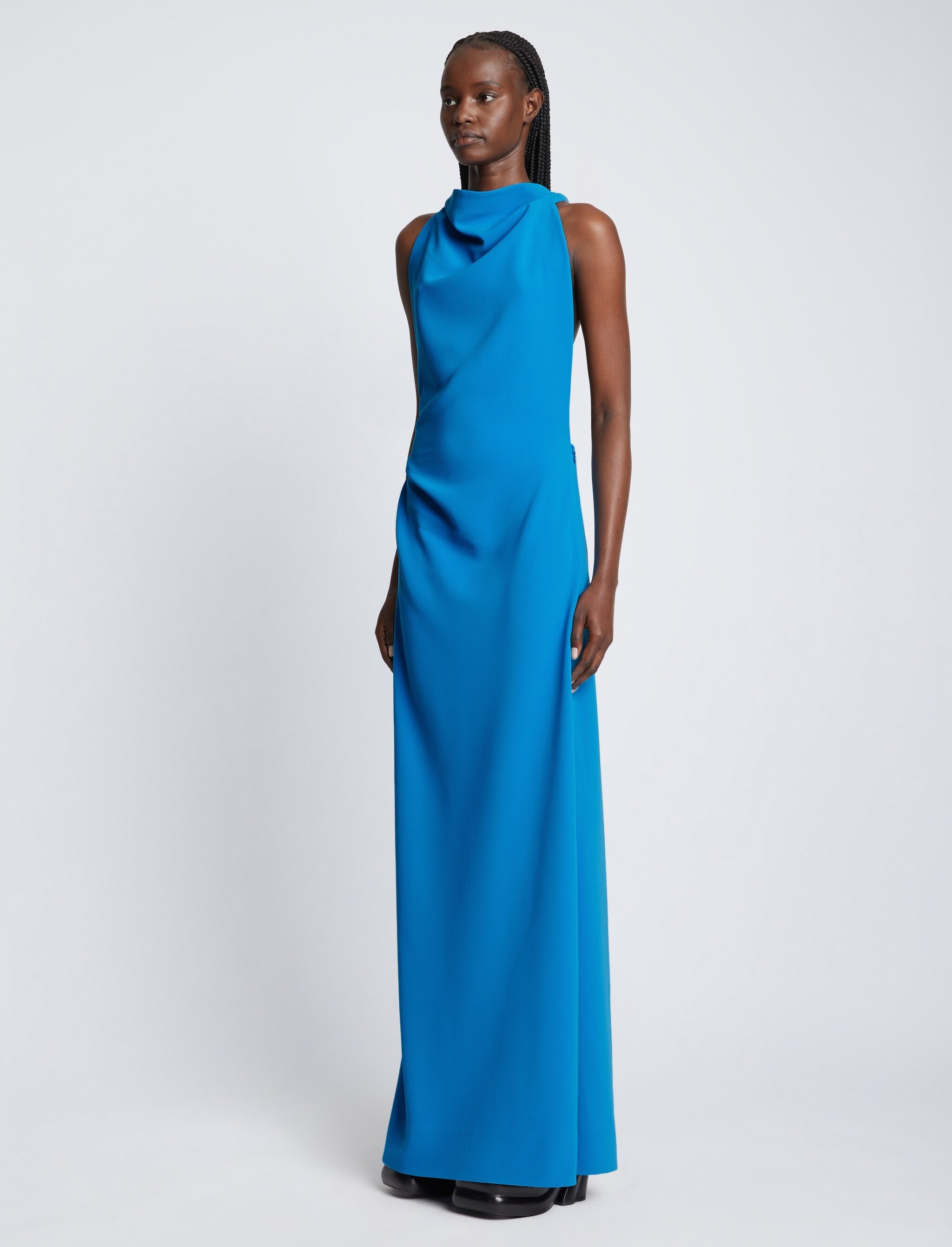 Matte Crepe Backless Dress - 3