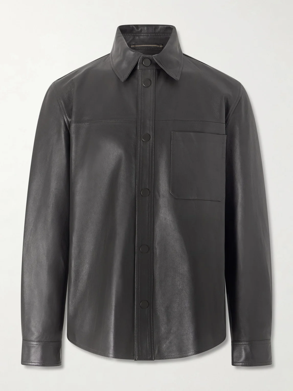 Leather Overshirt - 1