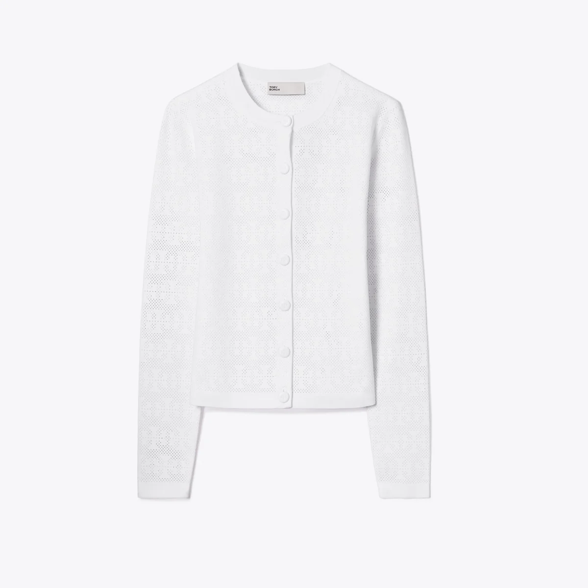Pointelle Viscose Cardigan - 1