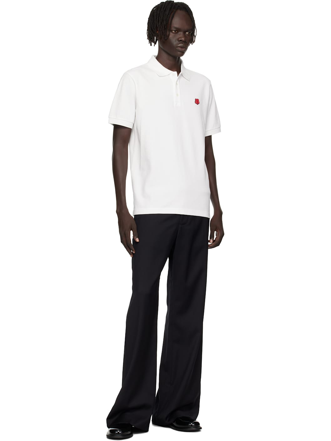 Off-White Kenzo Paris 'Boke Flower' Embroidered Slim Polo - 4