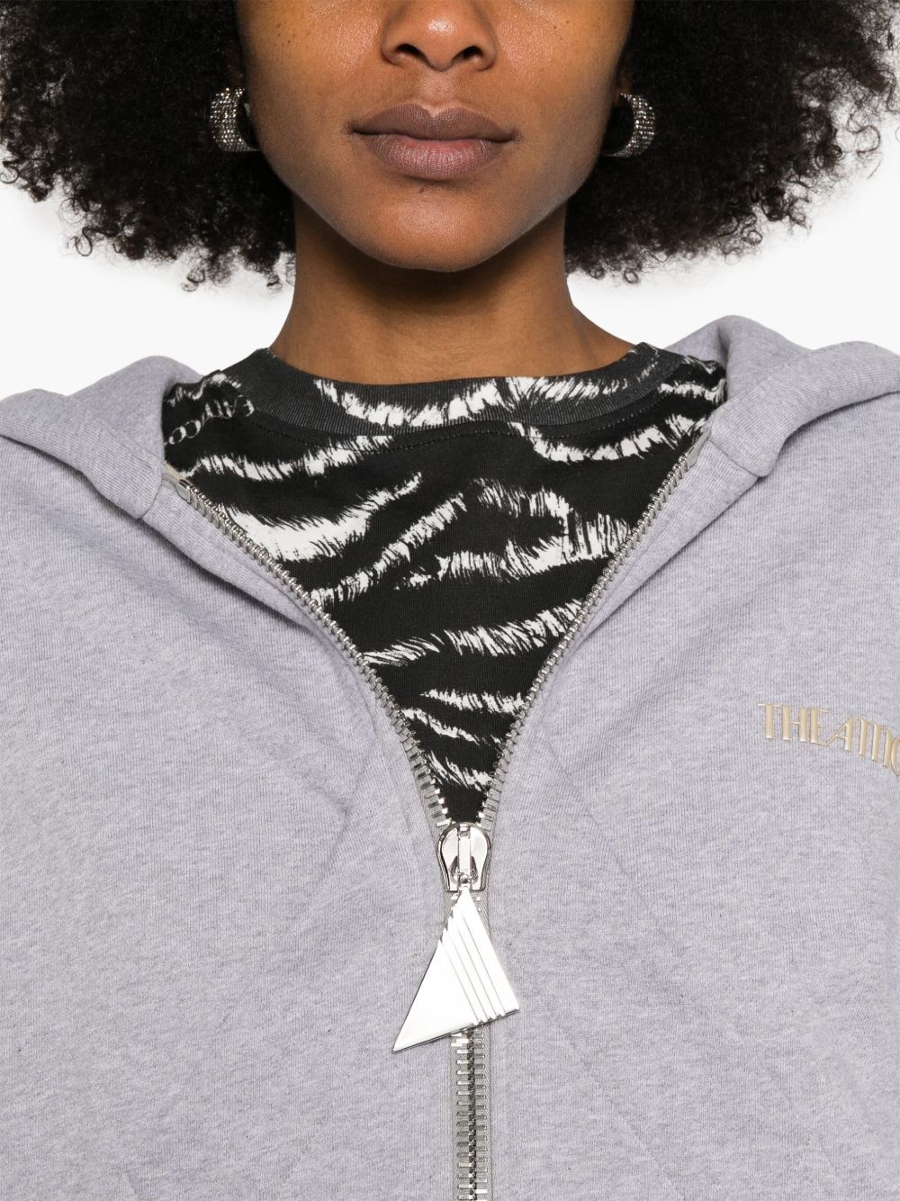 raised-logo hoodie - 5