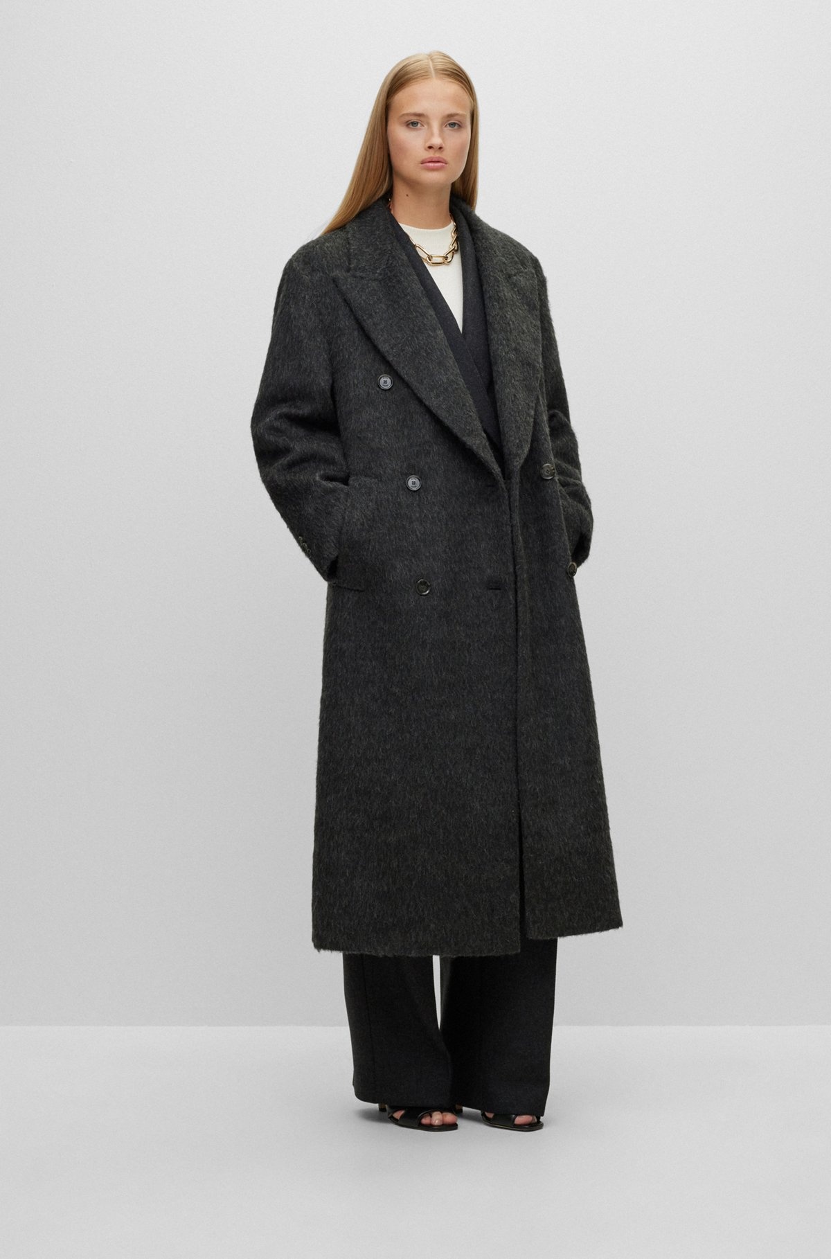 DOUBLE-BREASTED COAT IN COTTON - 2