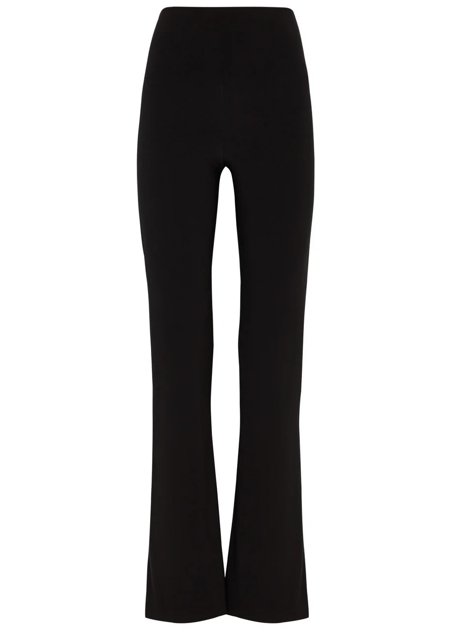 Bootcut stretch-jersey trousers - 1