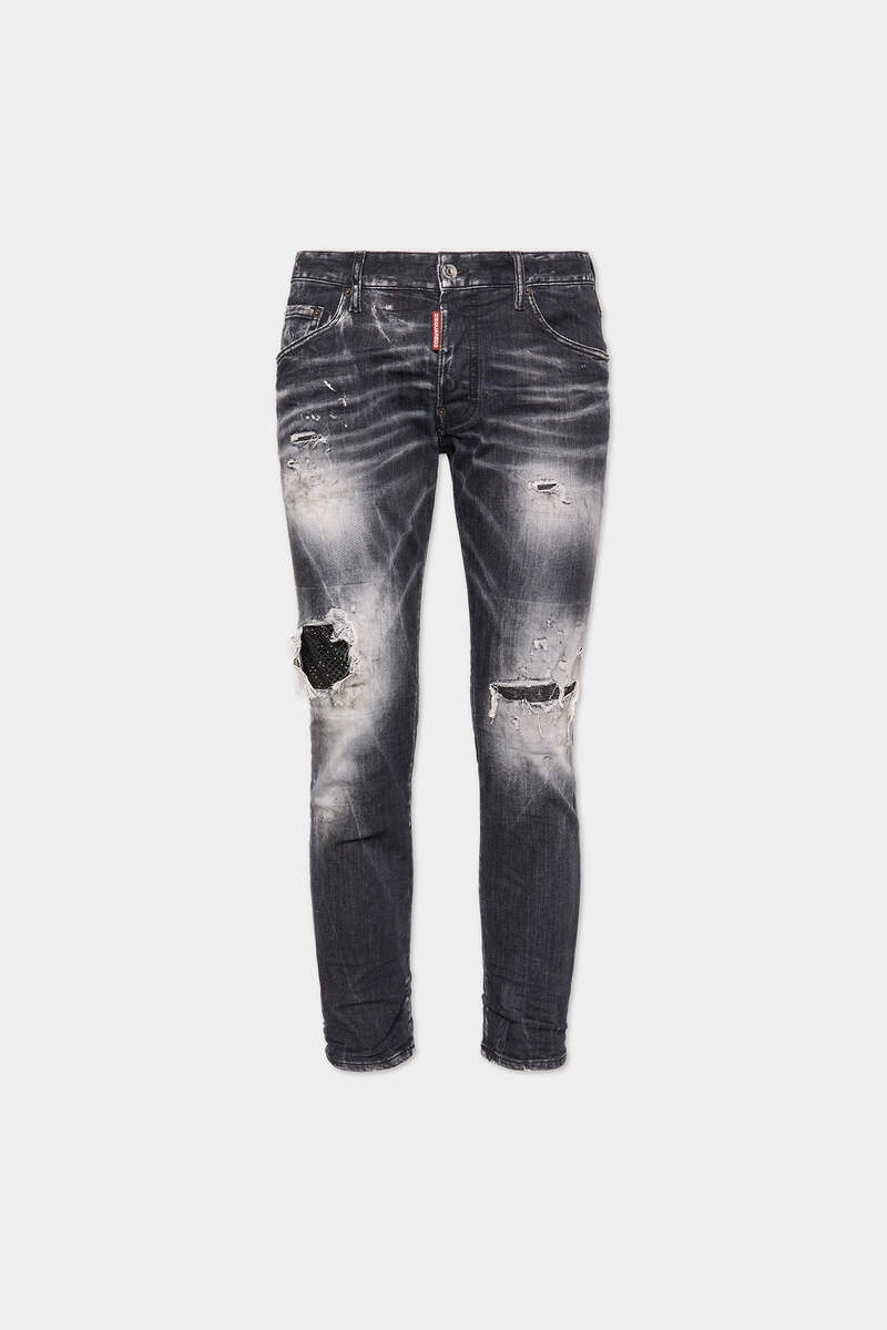 ★Dsquared2★BLACK JET SET WASH SKATER JEANS★ DSQUARED2 BLACK JET SET WASH SKATER JEANS | REVERSIBLE