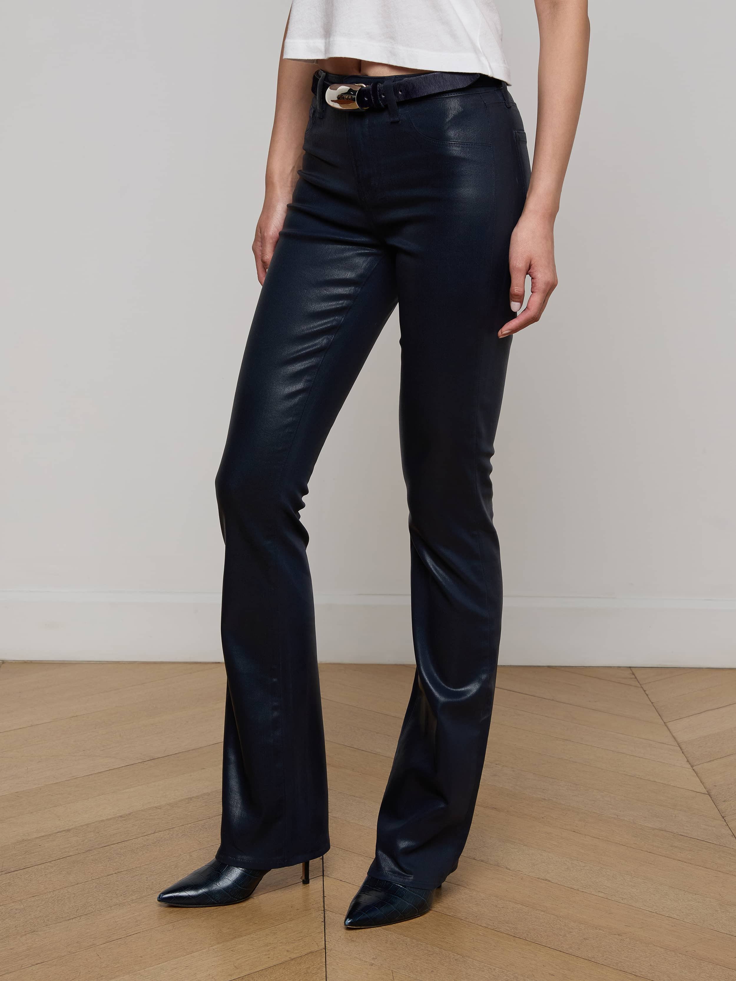 Selma Coated Bootcut Jean - 4
