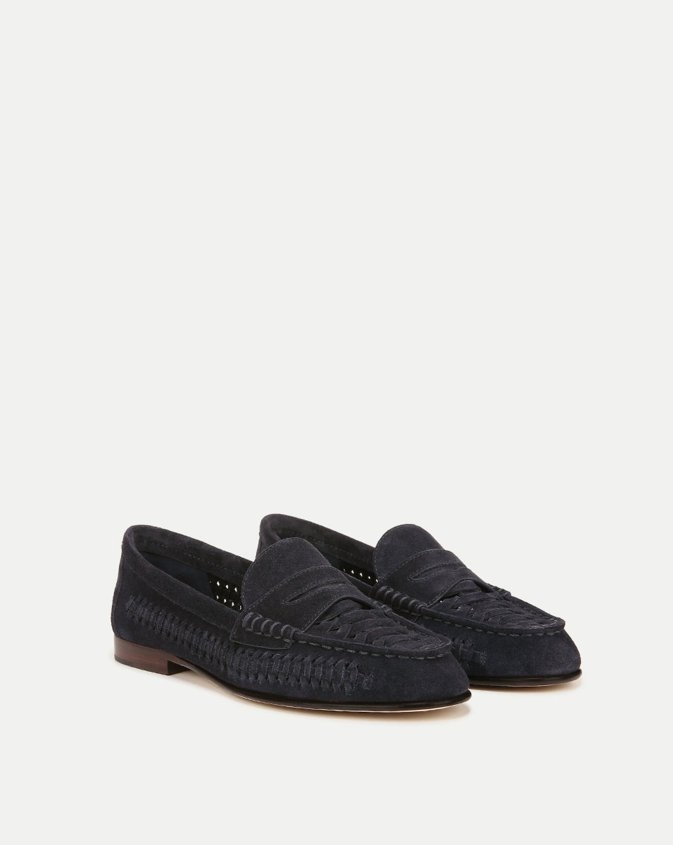 PENNY WOVEN SUEDE LOAFER - 2