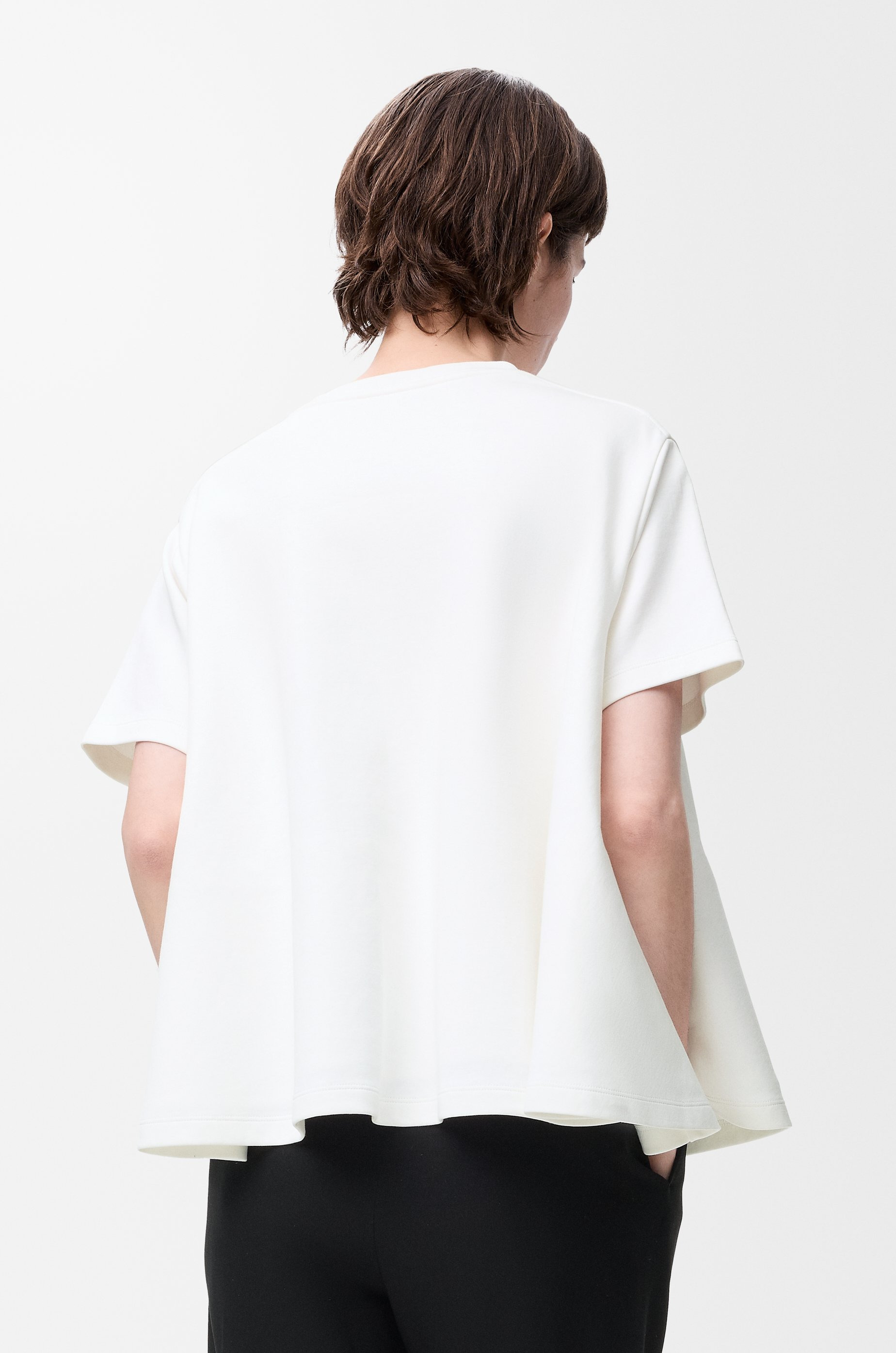 Trapeze top in cotton blend - 4