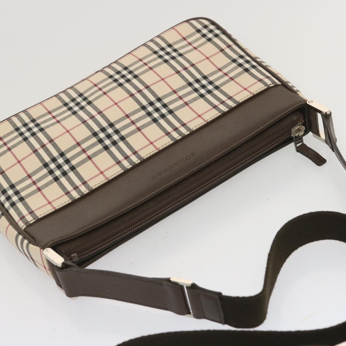 Burberry Nova Check Shoulder Bag Canvas Beige - 6