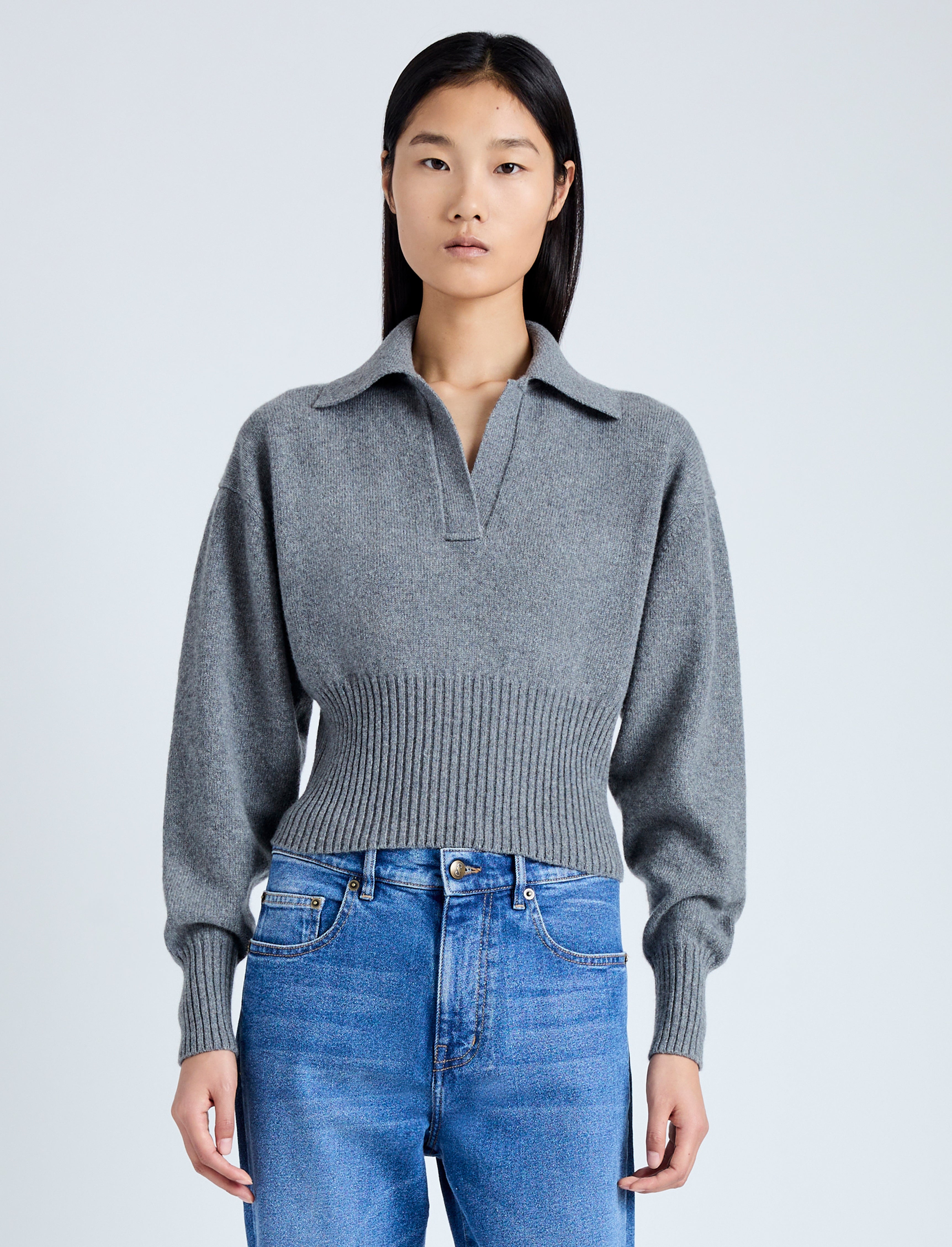 Jeanne Polo Sweater in Eco Cashmere - 2