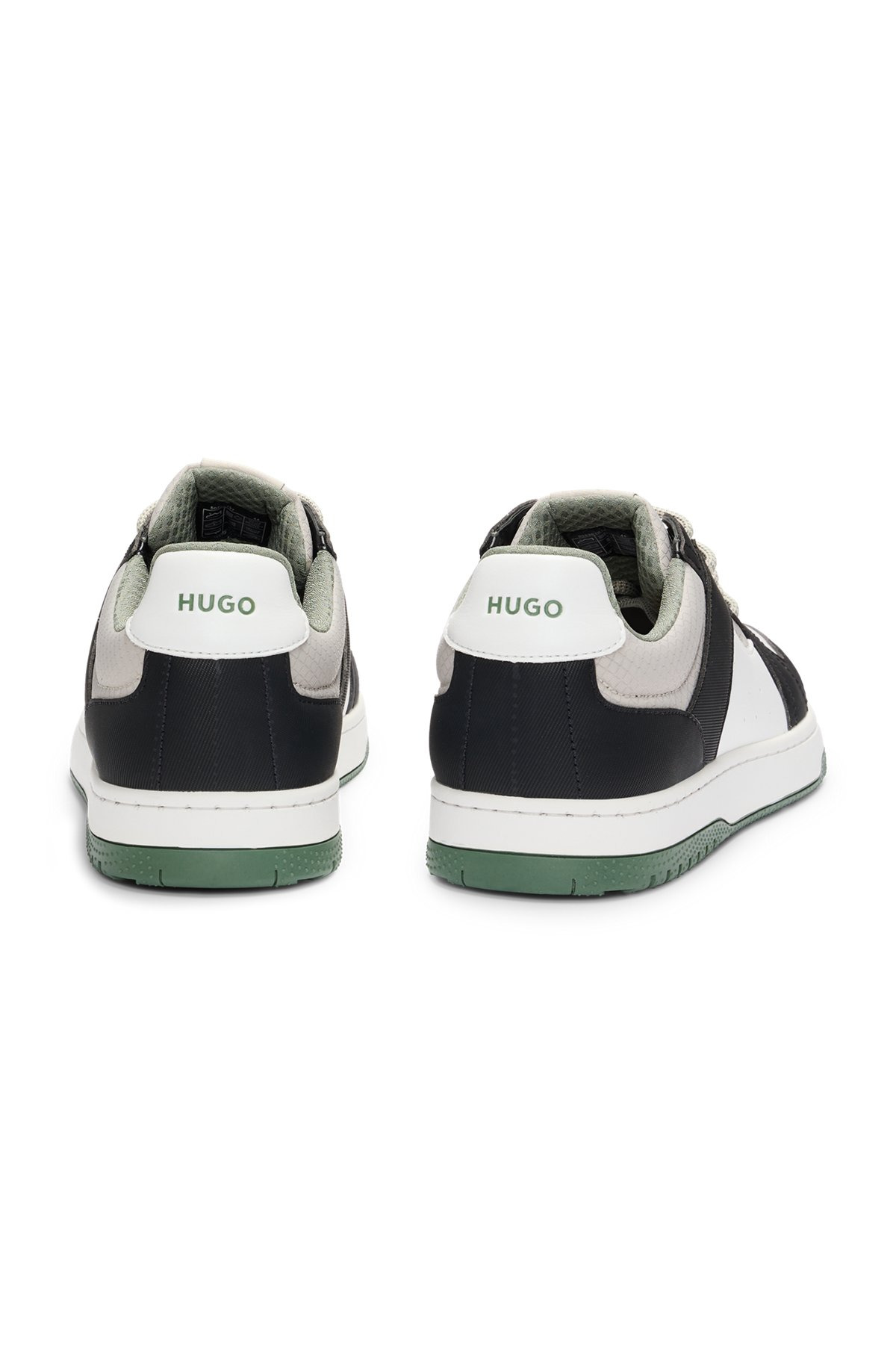 MIXED-MATERIAL TRAINERS WITH RIPSTOP AND FAUX SUEDE - 5