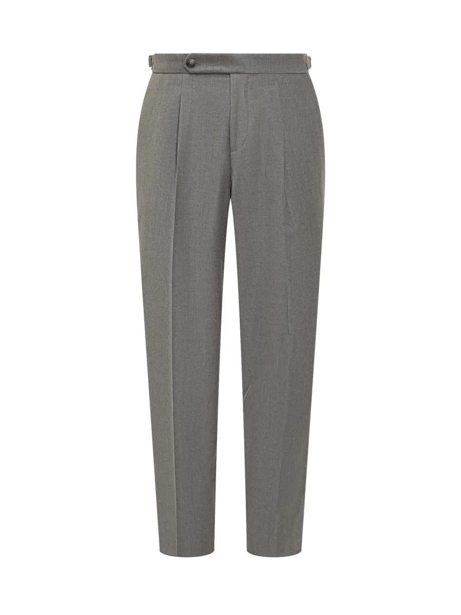 Boss Gray Boss Pants With Pences And Zip Closure - 1