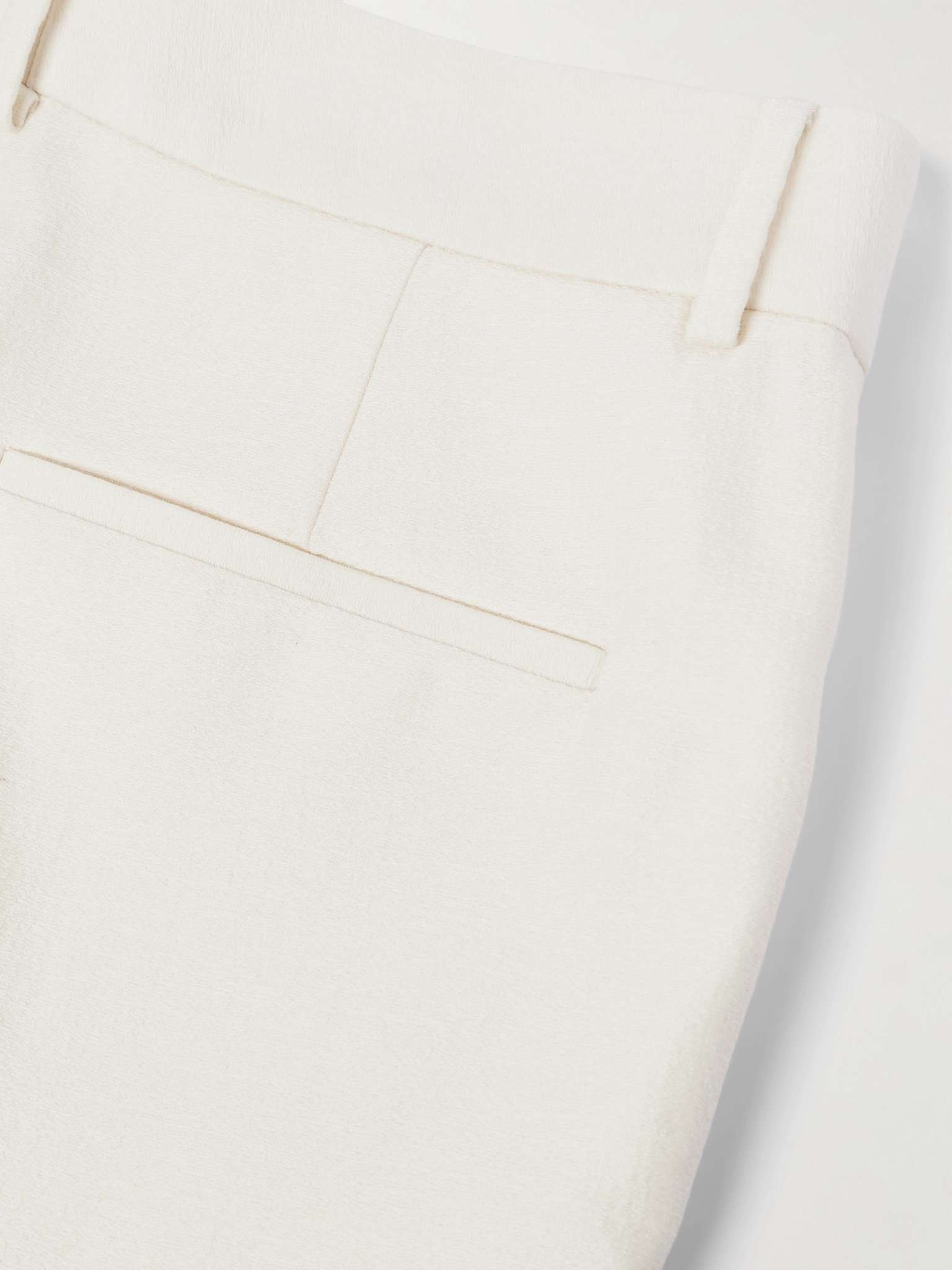 Straight-Leg Pleated Wool and Silk-Blend Crepe Trousers - 5