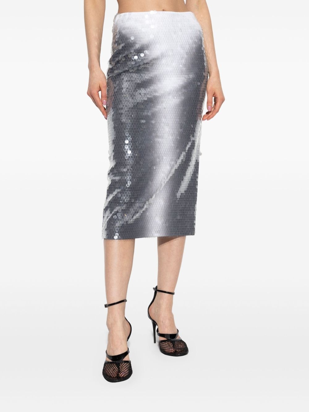 sequinned pencil skirt - 3