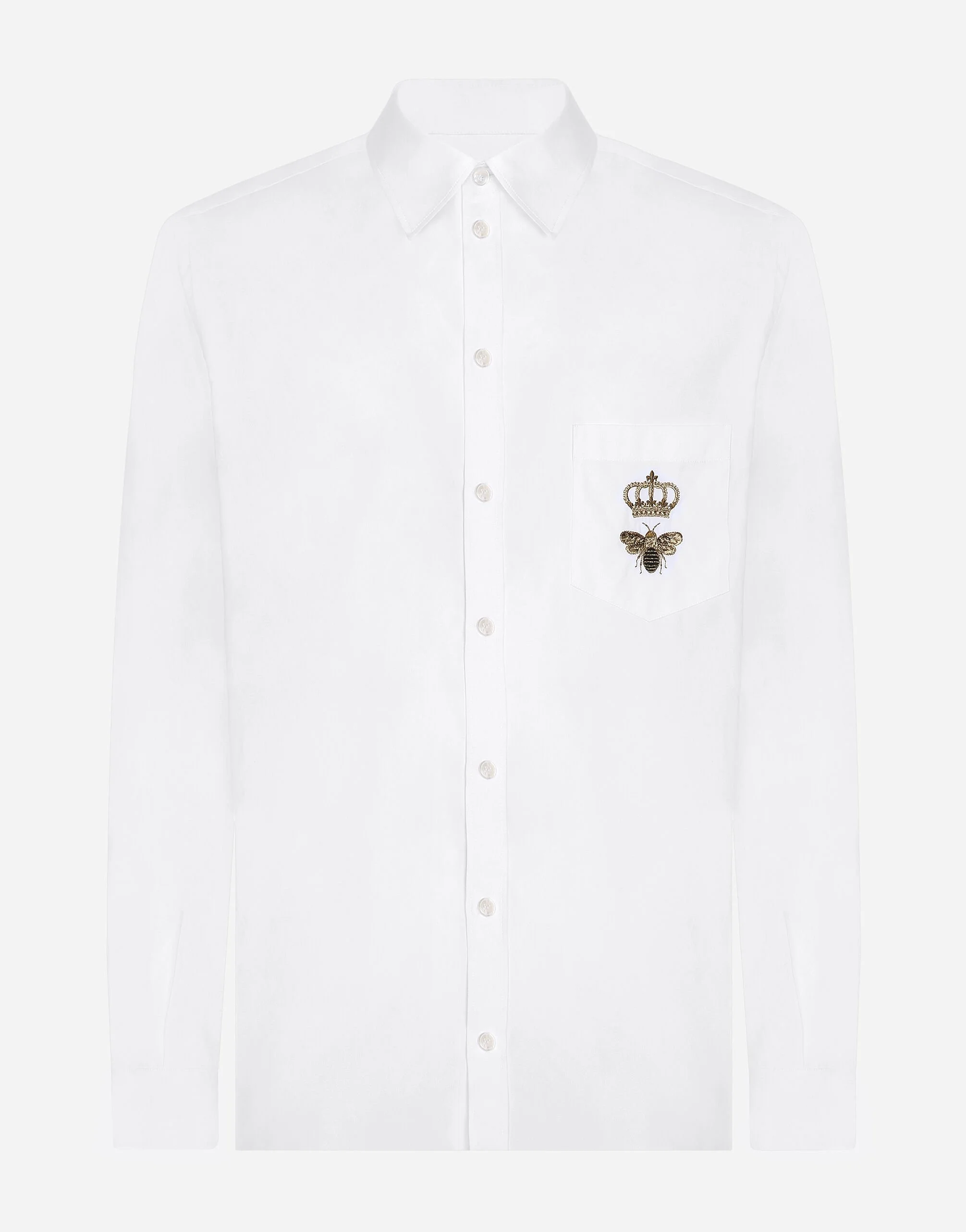 Cotton Martini-fit shirt with embroidery - 1
