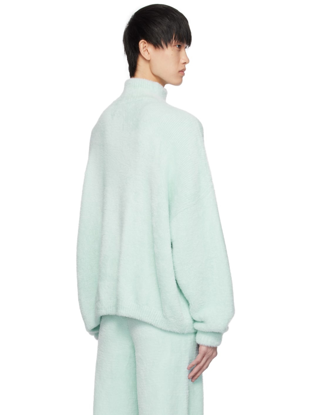 Blue Half-Zip Sweater - 3
