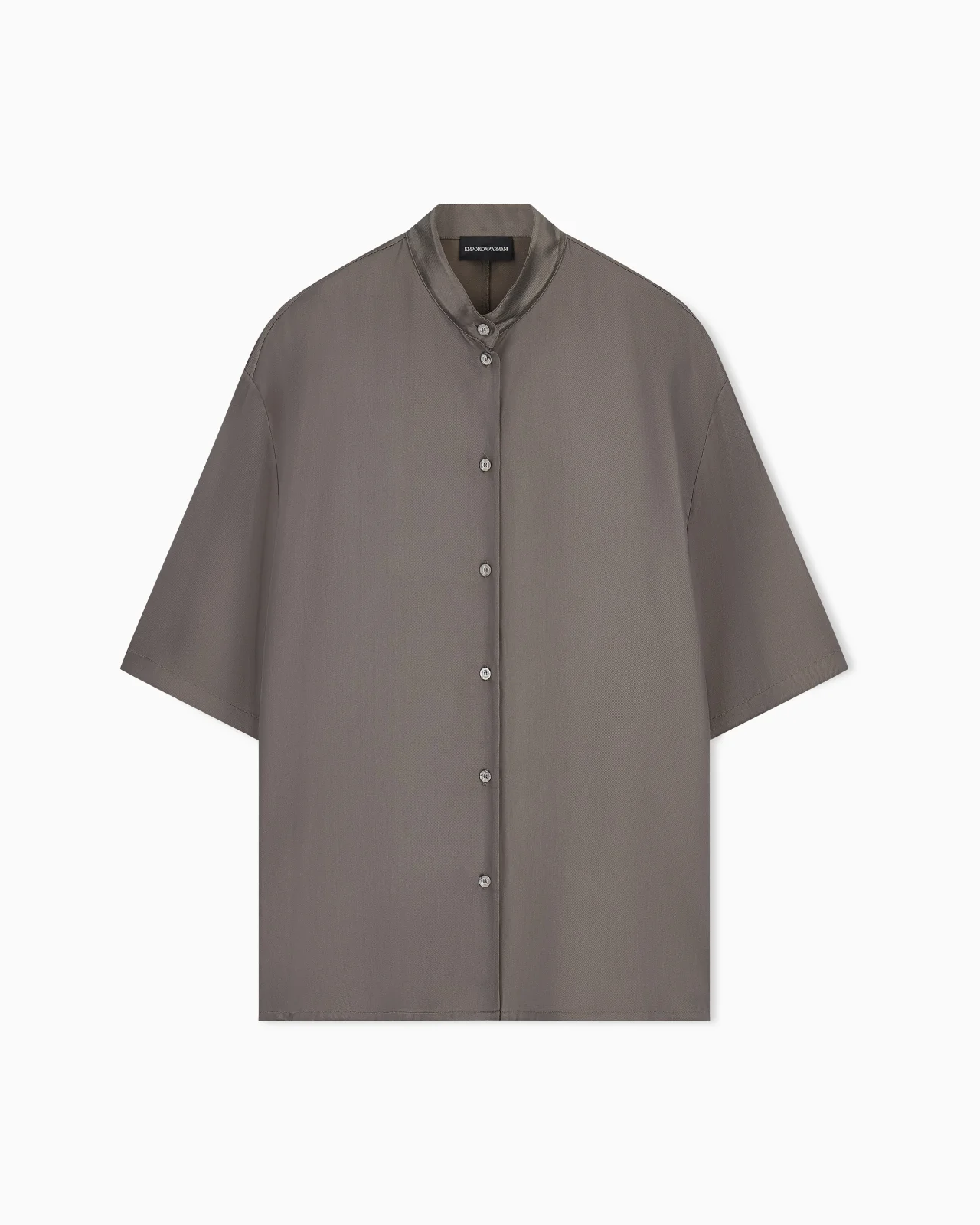 GURU COLLAR VISCOSE TWILL SHIRT - 1