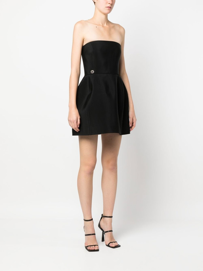 strapless silk mini dress 3