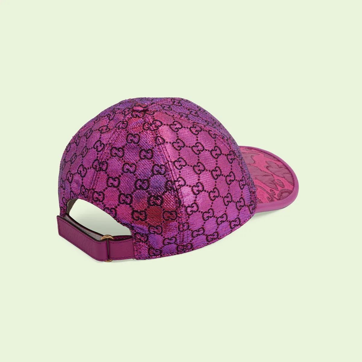 GUCCI GG lamé jacquard baseball hat | REVERSIBLE