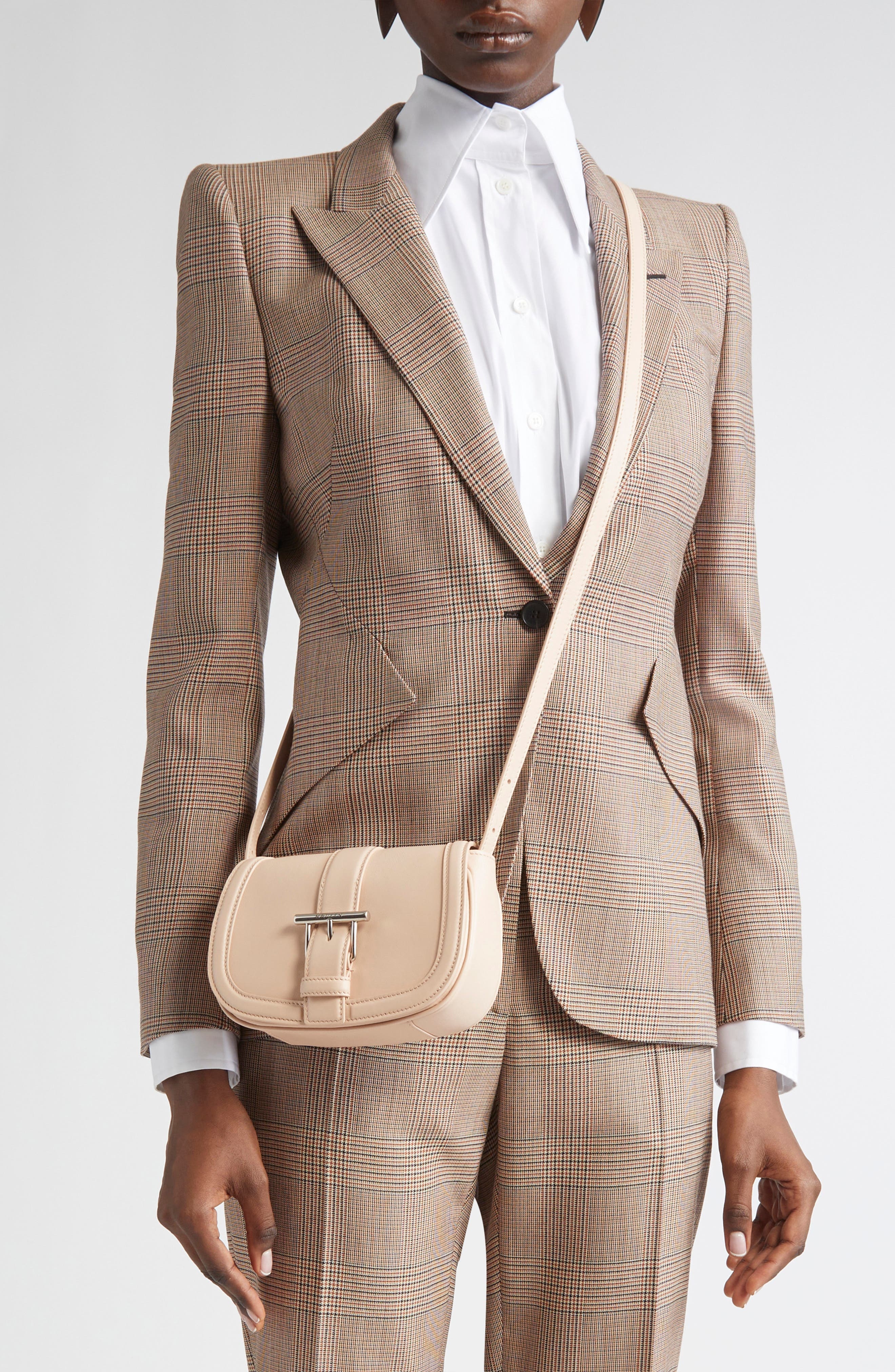 McQueen Mini T-Bar Shoulder Bag in Blush Pink/Silver at Nordstrom - 2