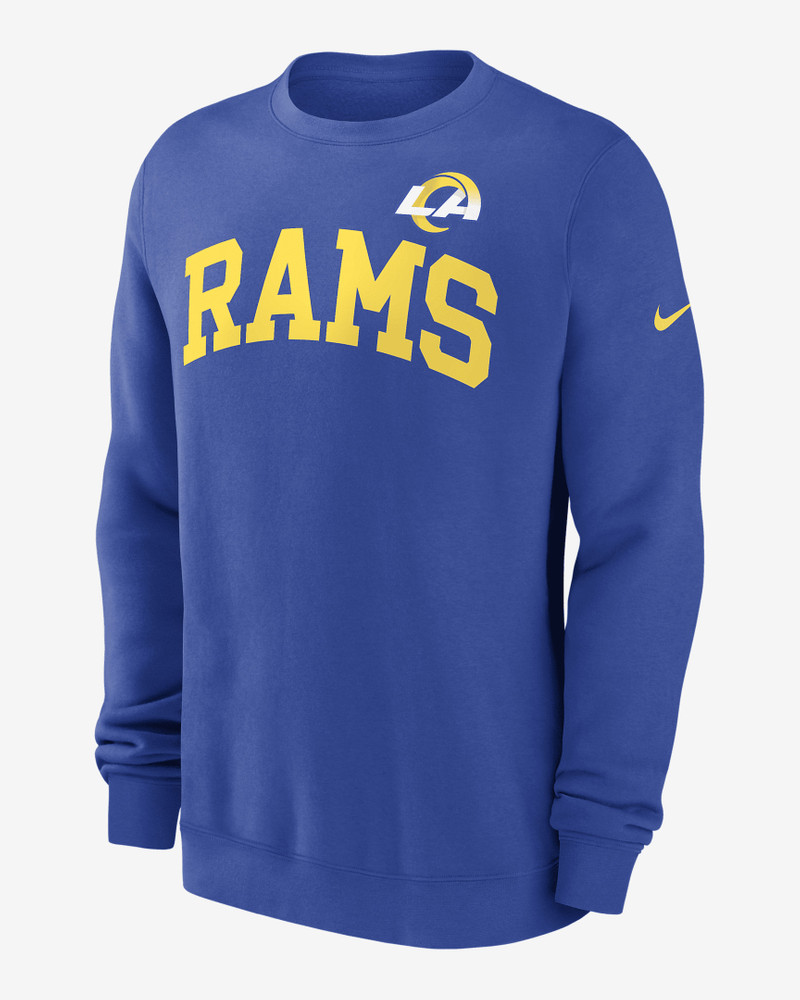 Los Angeles Rams Club Men's Nike NFL Pullover Crew 1