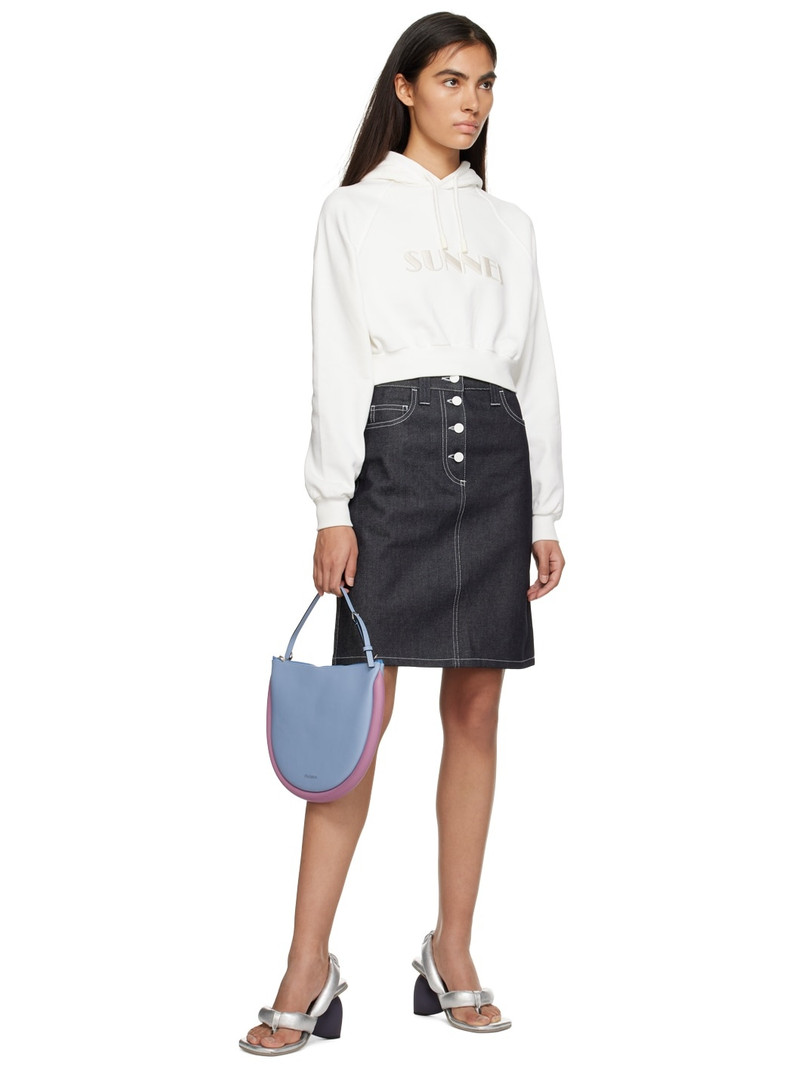 SUNNEI Blue Belli Dentro Denim Miniskirt outlook