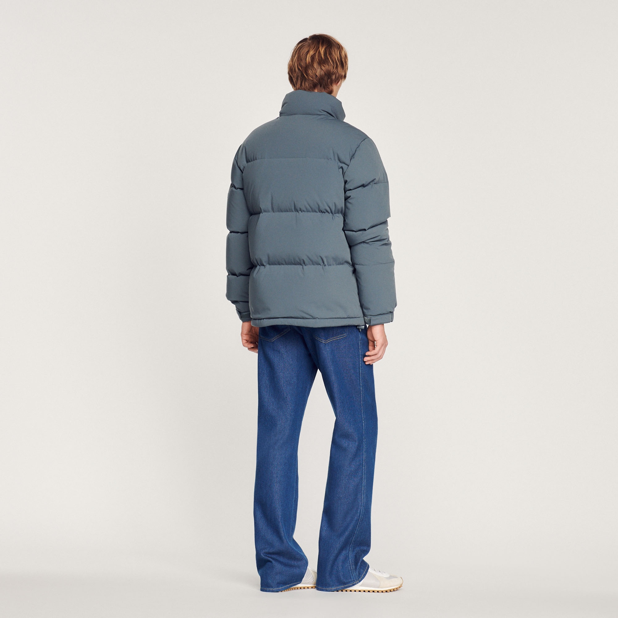 Oversized technical fabric padded jacket - 6