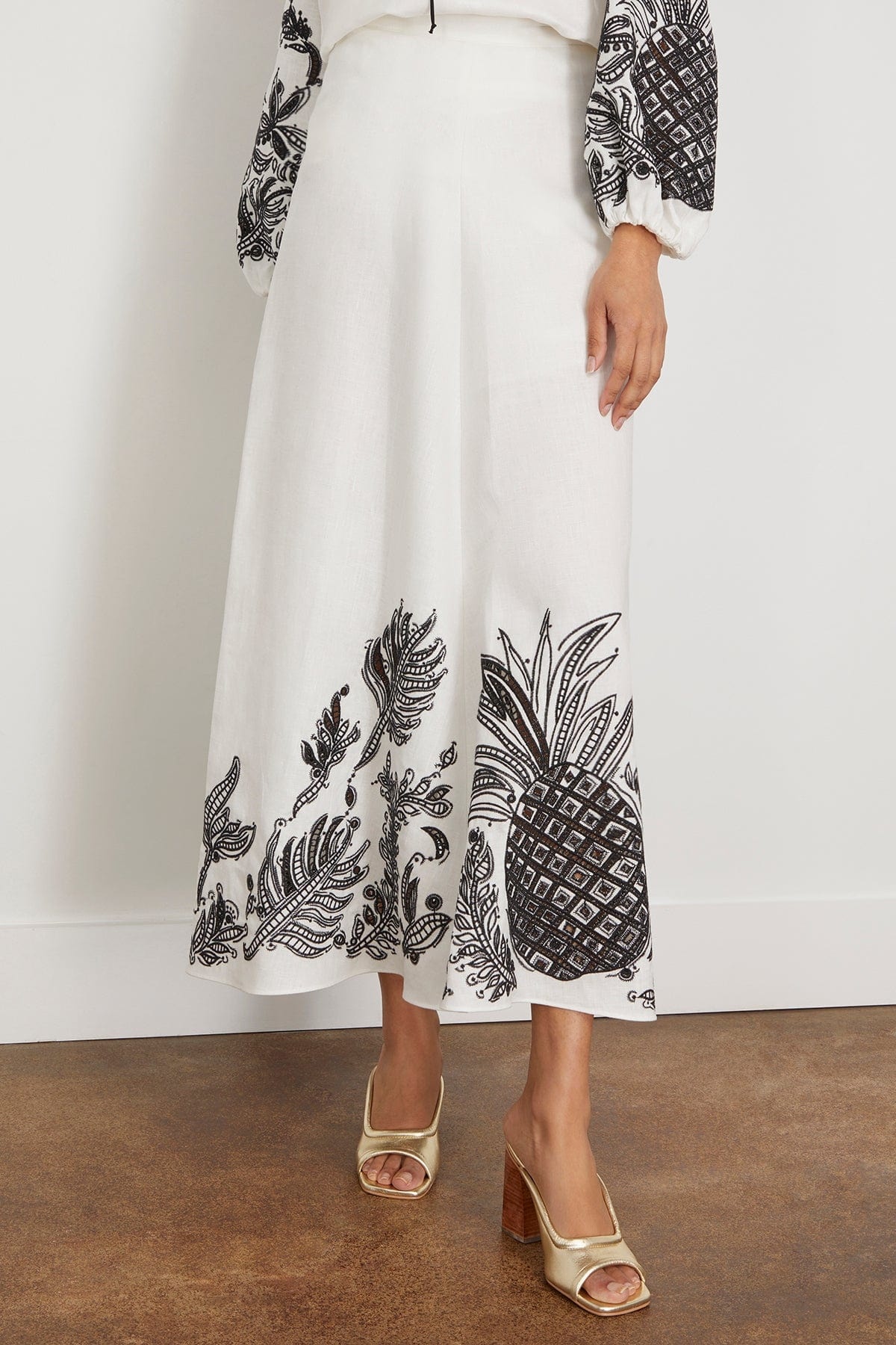 Exquisite Luxury Skirt in Camellia White - 3