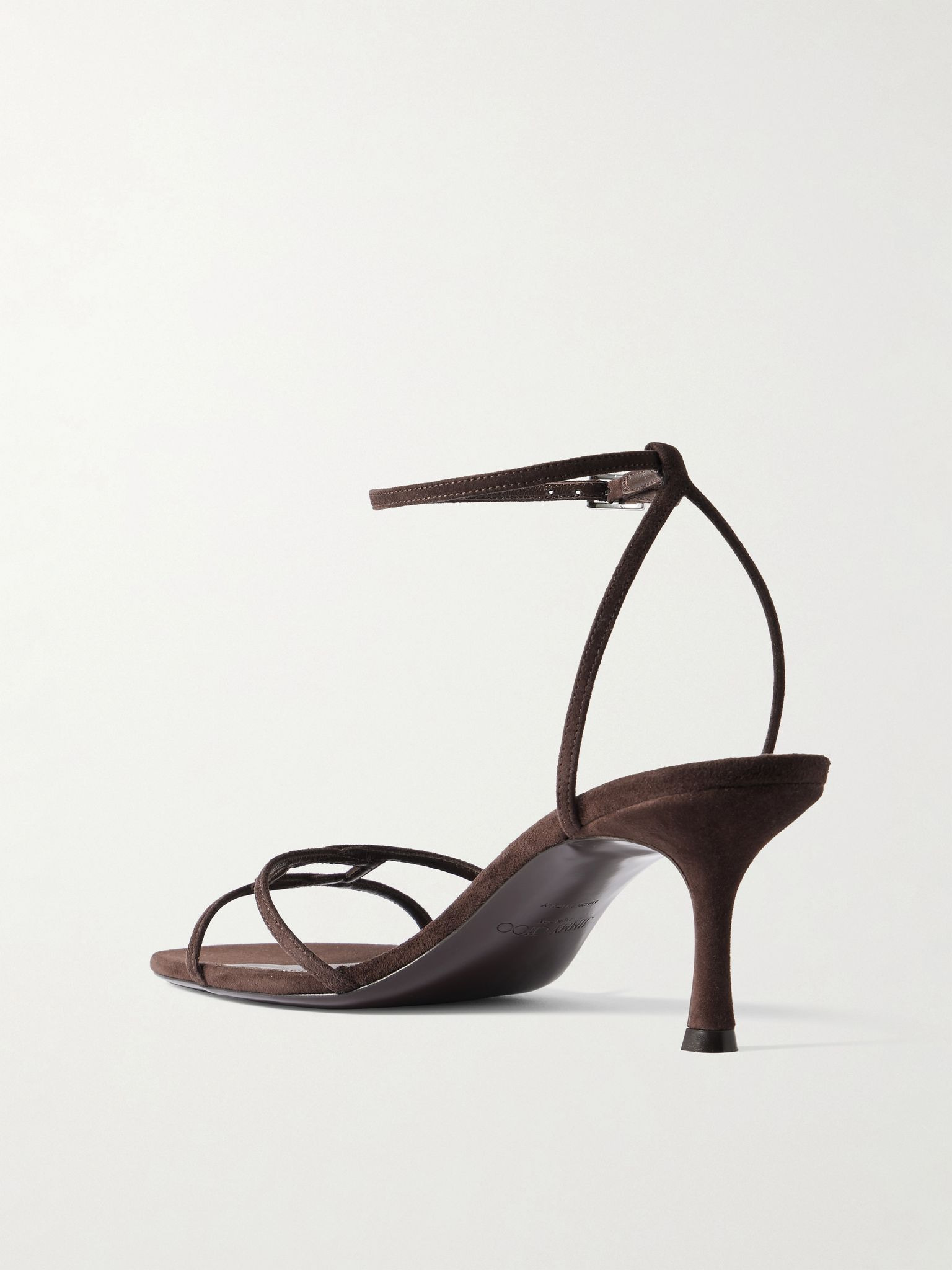 Leo 65 suede sandals Chocolate - 3