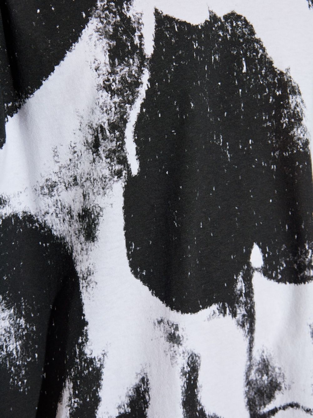 skull-print T-shirt - 5
