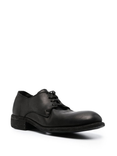 Guidi almond-toe leather brogues outlook