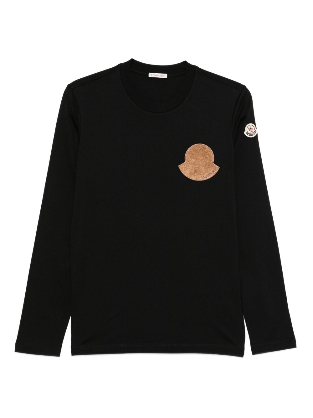 logo-patch long-sleeve top - 1