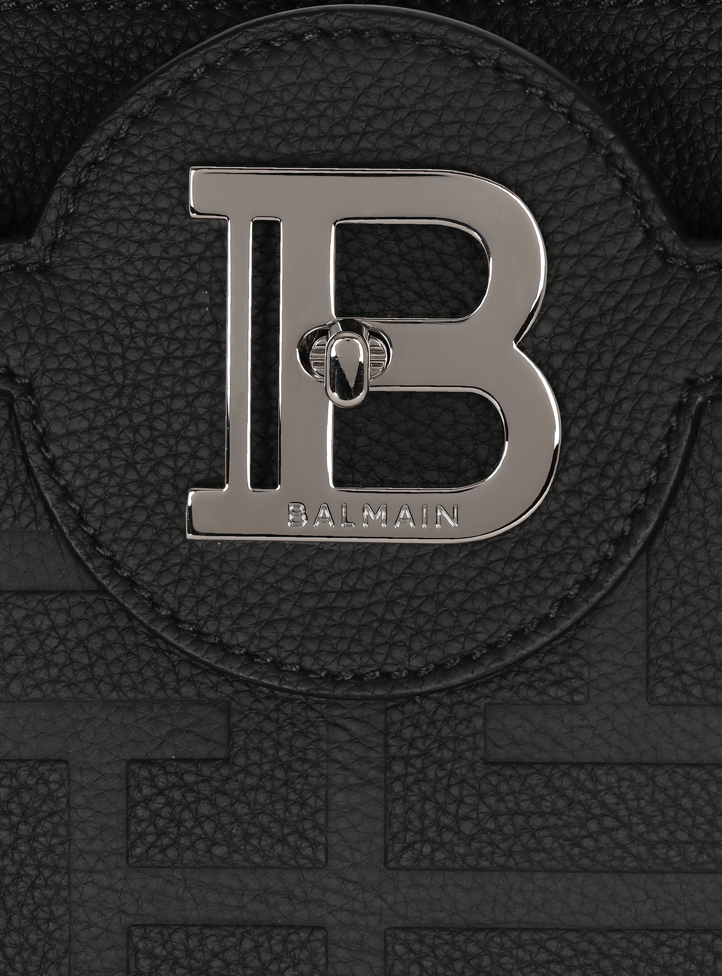 B-Buzz 36 monogrammed canvas and leather tote bag - 7
