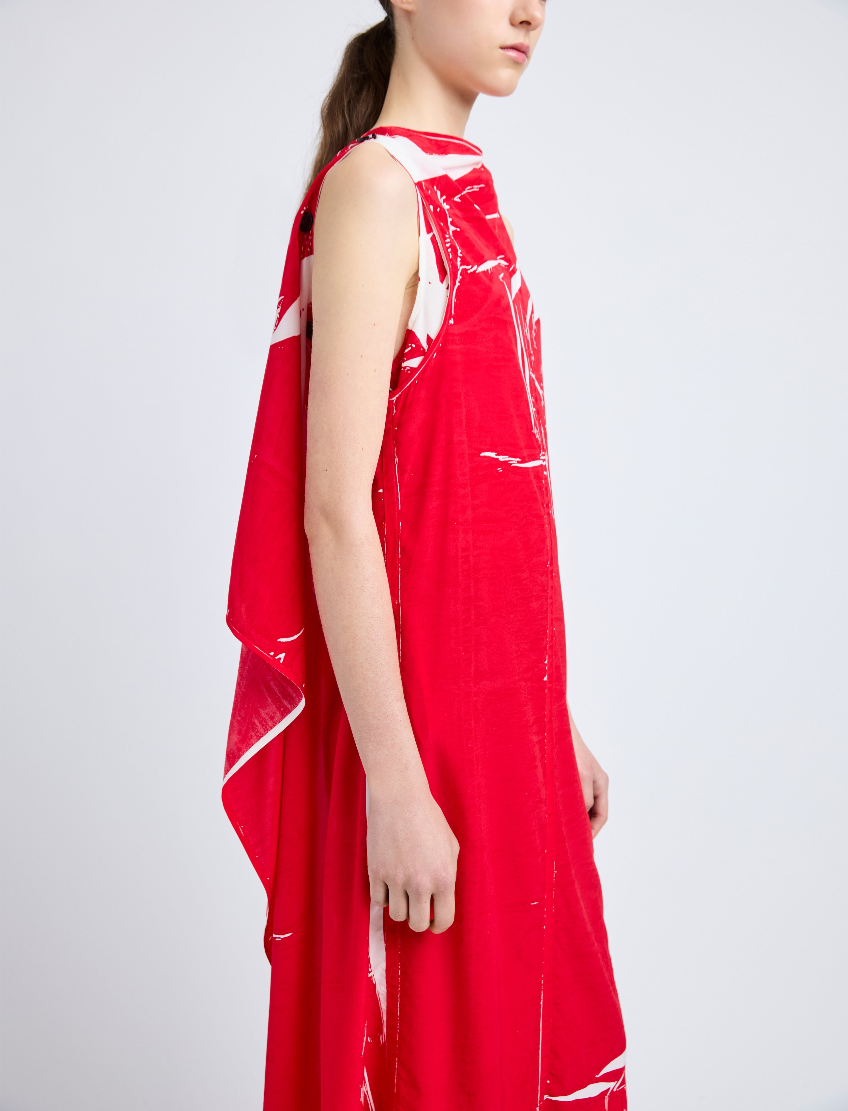 Ondine Dress in Garment Printed Silk Viscose - 5