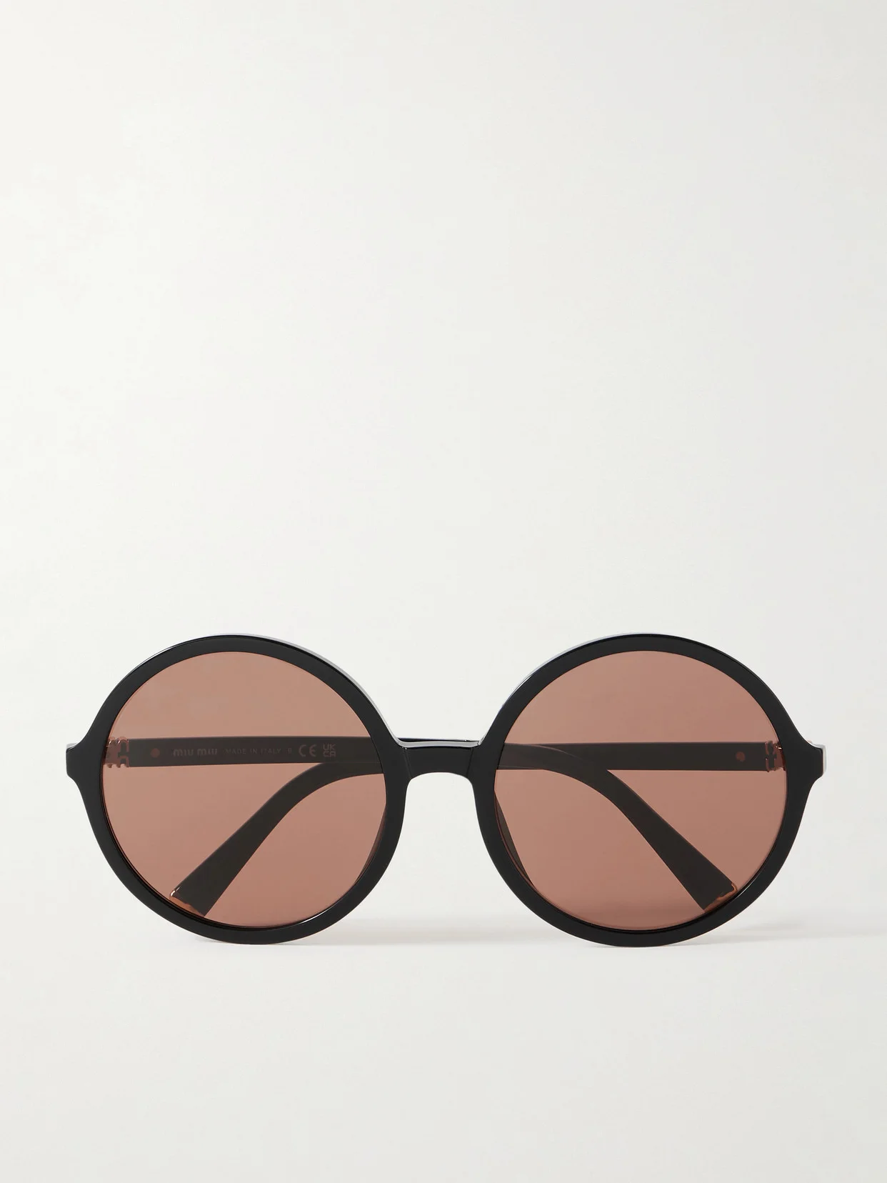 Round-frame Acetate Sunglasses - 1