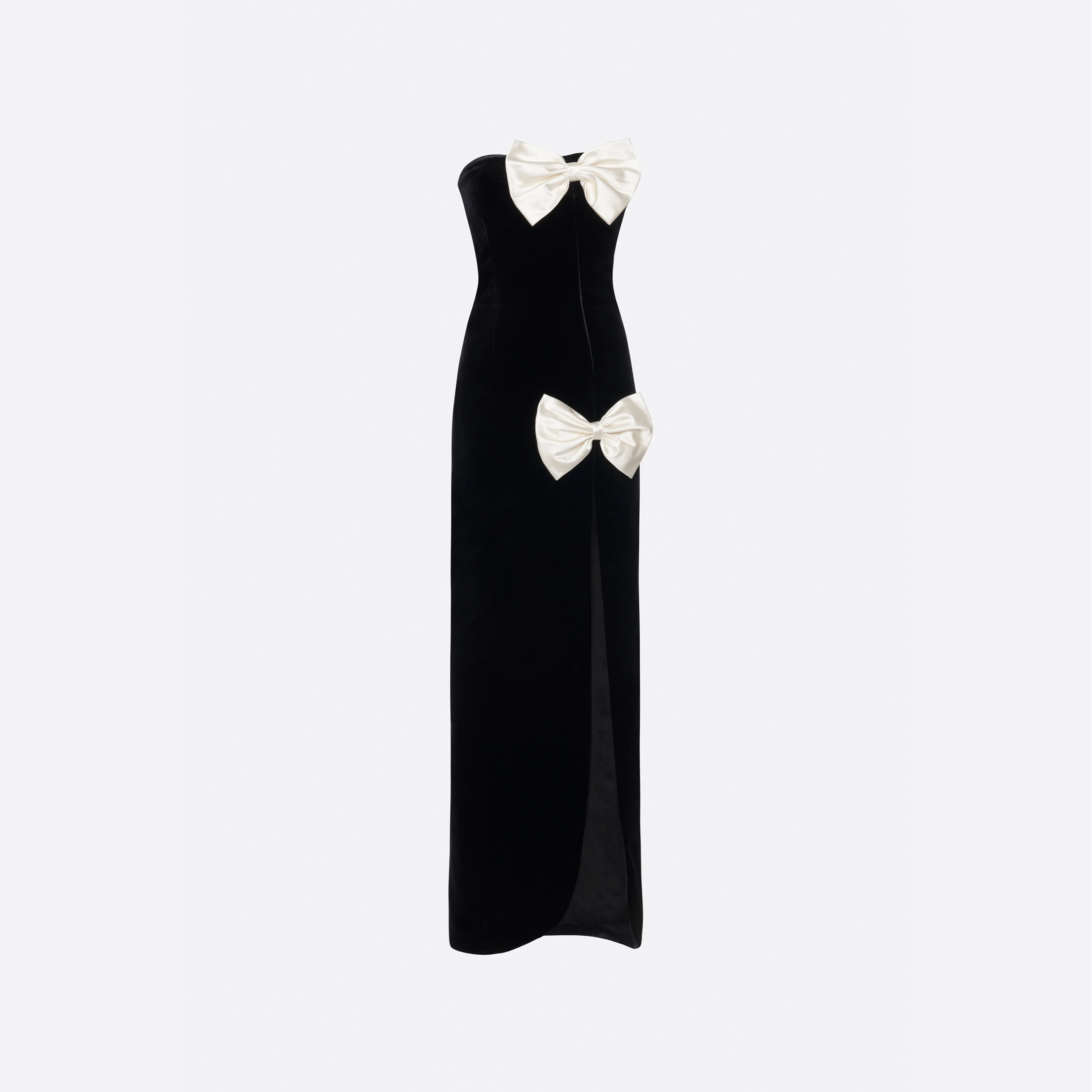 VELVET EVENING DRESS - 1