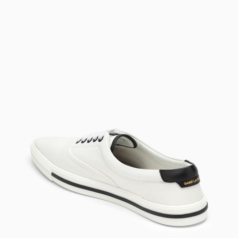 Saint Laurent Club Low White Canvas Trainer Men - 2