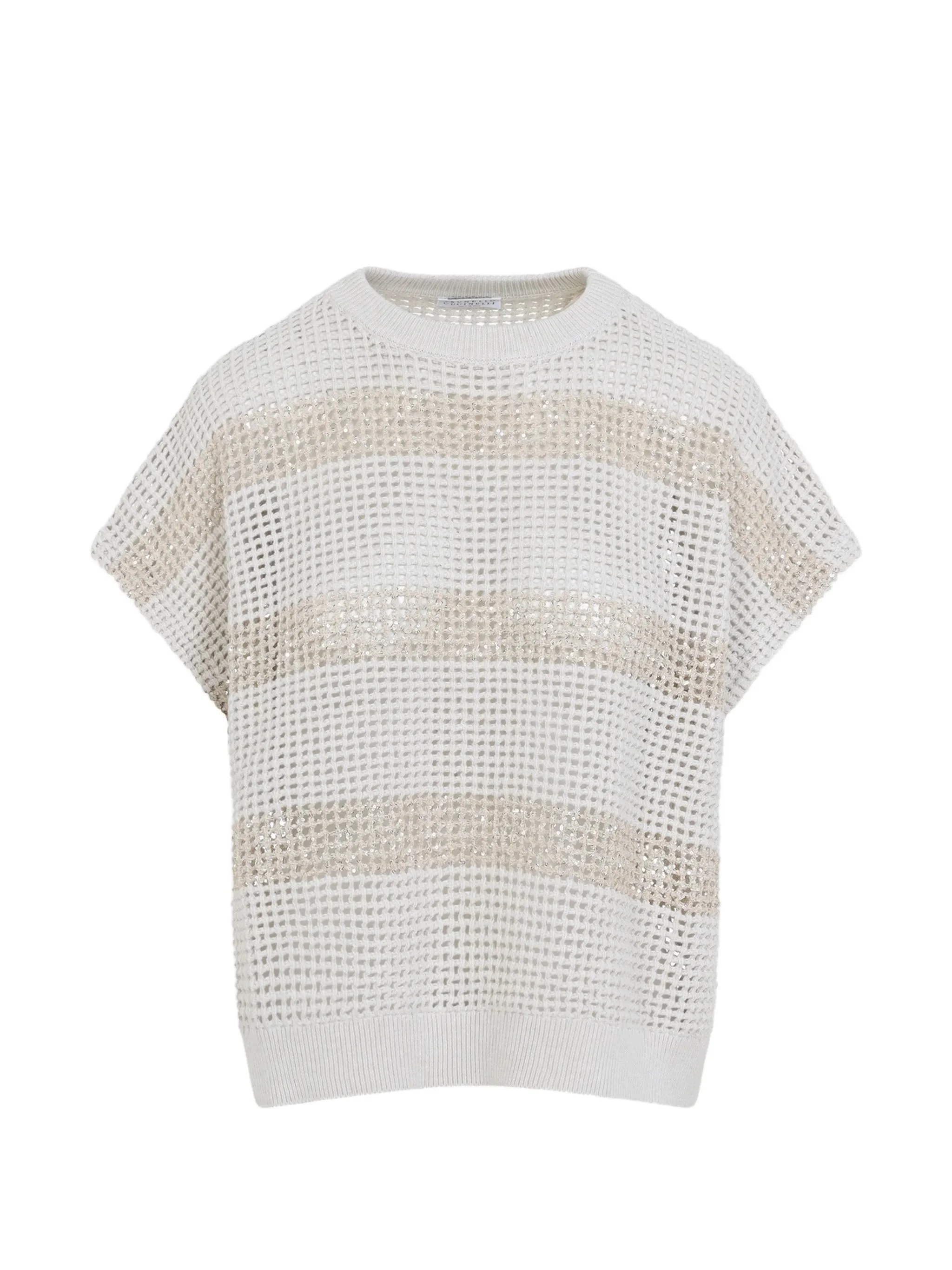 Brunello Cucinelli Striped Knitted Top - 1