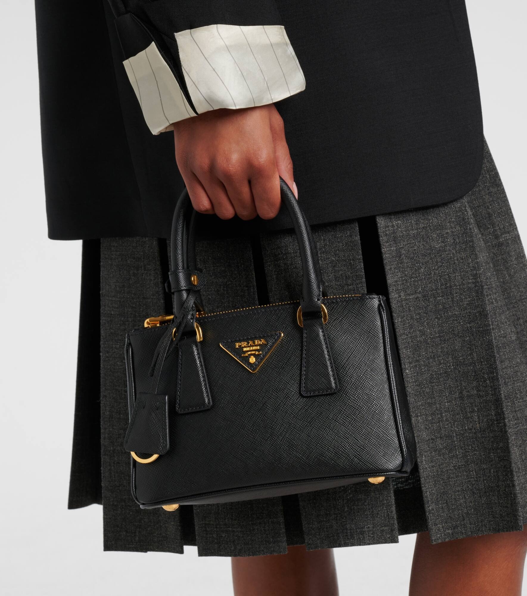 Galleria Saffiano Mini leather tote bag - 7