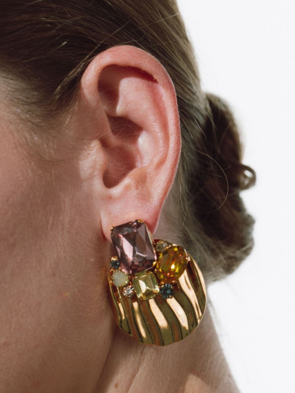 Geralda crystal-embellished earrings - 3