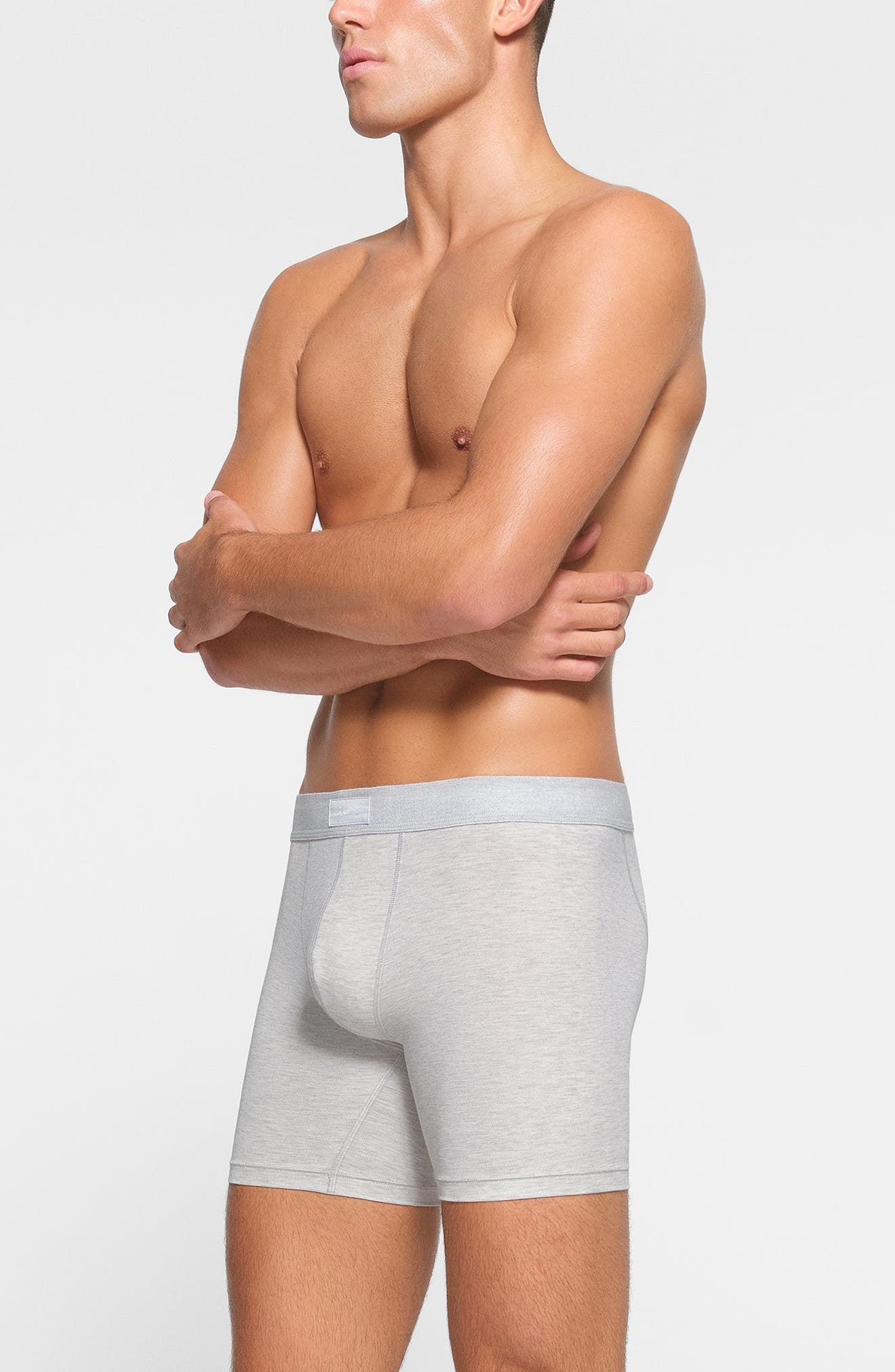 SKIMS 3-Pack 5-Inch Stretch Cotton & Modal Boxer Briefs in Heather Multi at Nordstrom - 3